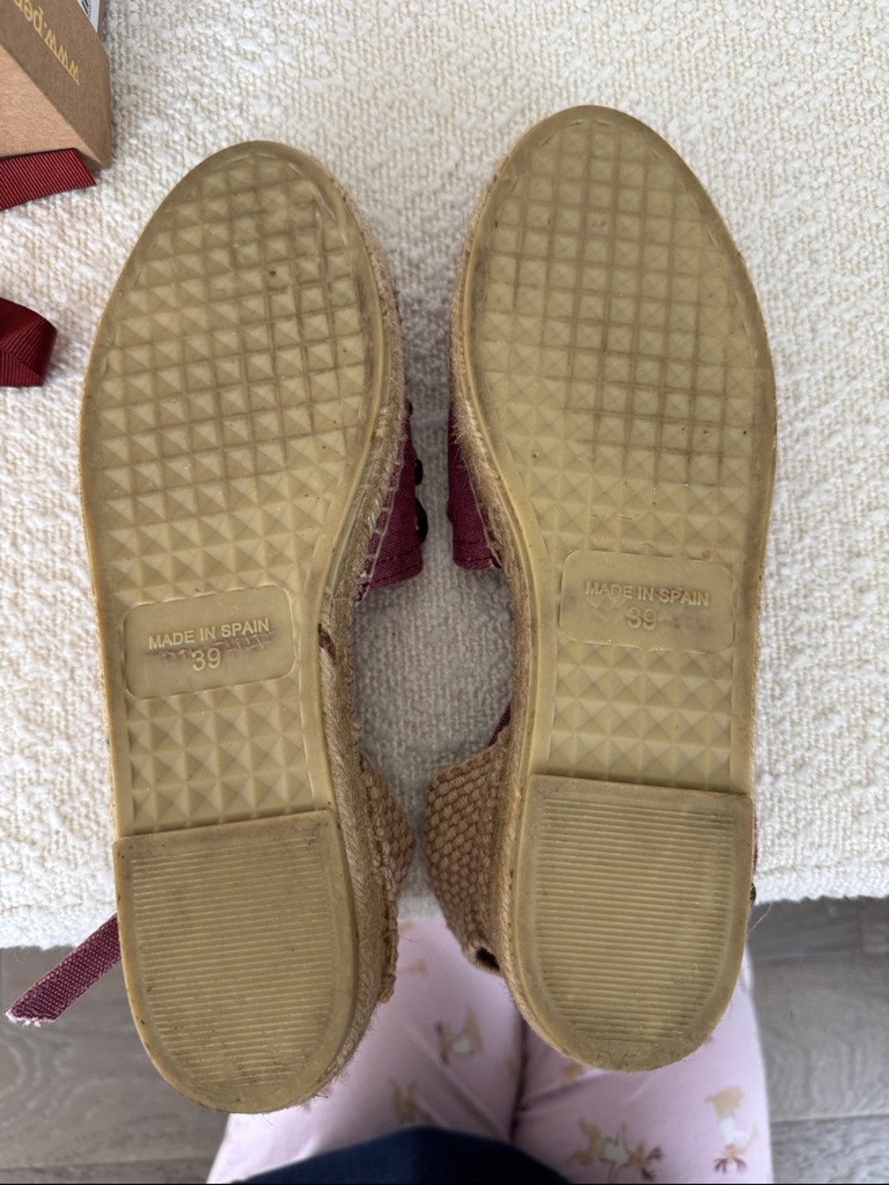 Penelope Chilvers Magenta Velvet-Trim Espadrille Sandal - Picture 6 of 7